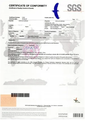 Certificate of Conformity (COC)