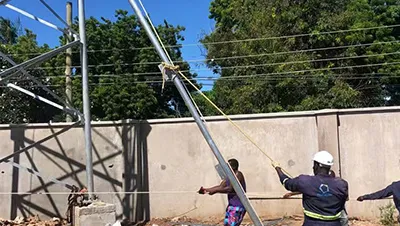 3-legged Tubular Telecom Steel Towers