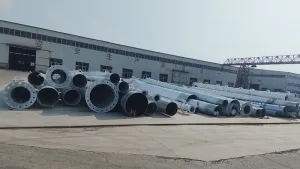 Hot-Dip Galvanized Steel Components for Monopole Tower