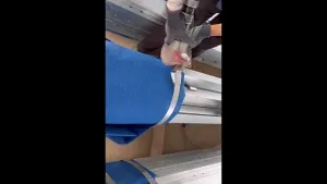 Packaging of Steel Tower Components with Steel Straps