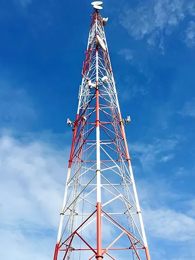 3-Legged Tubular Steel Communication Tower