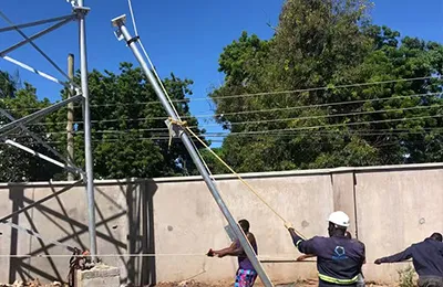 50m 3-Legged Tubular Steel Tower