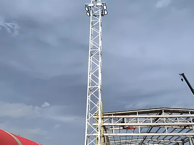 4-Legged Angular Steel Light Tower